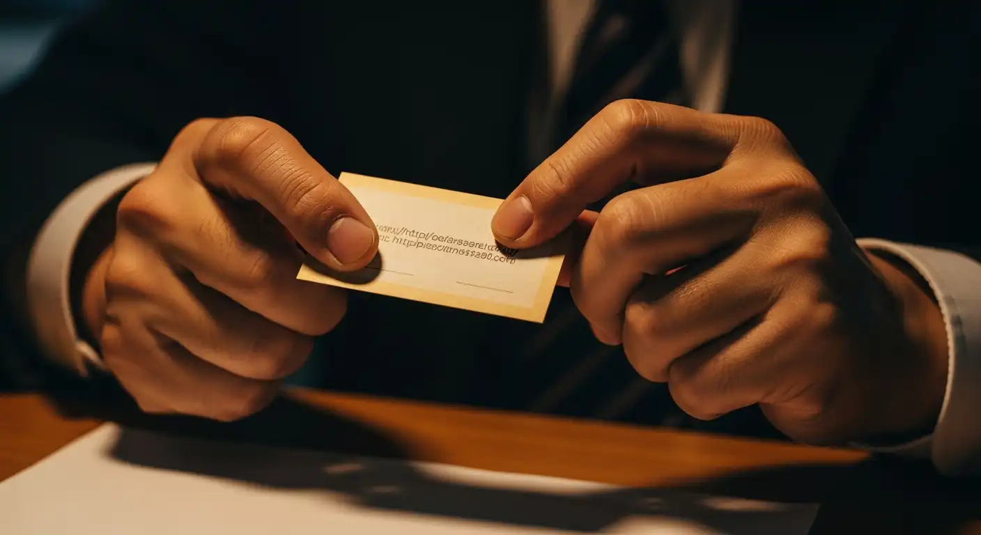 はい、この画像に最適な、SEOに強い日本語のALTテキストをご提案します。 このALTテキストは、画像の重要な要素（名刺、手、ストレス、日本のビジネス環境）と、ウェブサイトの文脈で検索されやすいキーワード（DX、デジタル化、長時間労働）を組み合わせることを目的としています。 --- ### SEOに強い日本語ALTテキスト **深夜のデスクで、古い**名刺**（**meishi**）を強く握りしめる日本人**ビジネスマン**の手のクローズアップ。**デジタル化**（**DX**）の遅れと、時代遅れの**ビジネス**慣行に対する**ストレス**を象徴。温かい照明と深い影が**長時間労働**のリアリティを伝える、高質感の写真。** --- ### **解説（SEO効果）** 1. **キーワードの網羅性:** * 「名刺 (meishi)」「ビジネスマン」「ビジネス」：主題の明確化。 * 「デジタル化 (DX)」「ストレス」「長時間労働」：現代の日本企業が抱える課題（DX推進、働き方改革、メンタルヘルス）に関するコンテンツとの関連性を高めます。 2. **具体性:** 「古い名刺を強く握りしめる手」という具体的な描写により、画像の内容が正確に伝わり、視覚障害者や検索エンジンに高い情報価値を提供します。 3. **感情の描写:** 「ストレスを象徴」という記述を加えることで、この画像が単なる物の写真ではなく、特定の感情や社会問題をテーマとしていることを示し、関連性の高い記事（例：企業のDX課題、社員の疲弊）への誘導を強化します。