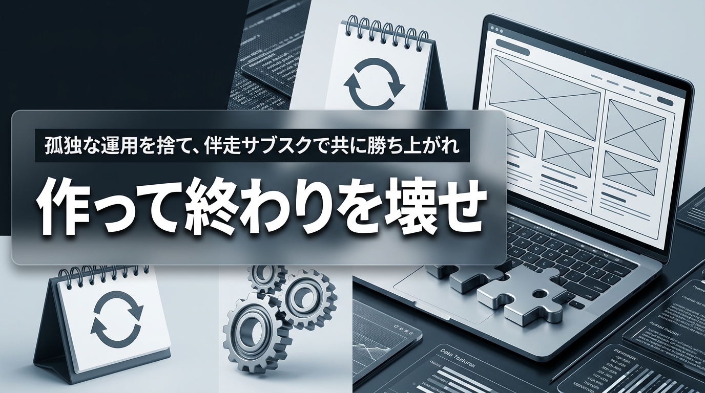 株式会社ウィズスタイルが提案する、ホームページ制作 サブスク 伴走に関するイメージ写真バナー