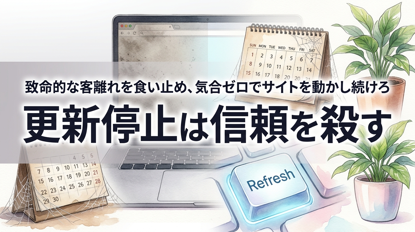 株式会社ウィズスタイルが提案する、hp 更新に関するイメージ写真バナー