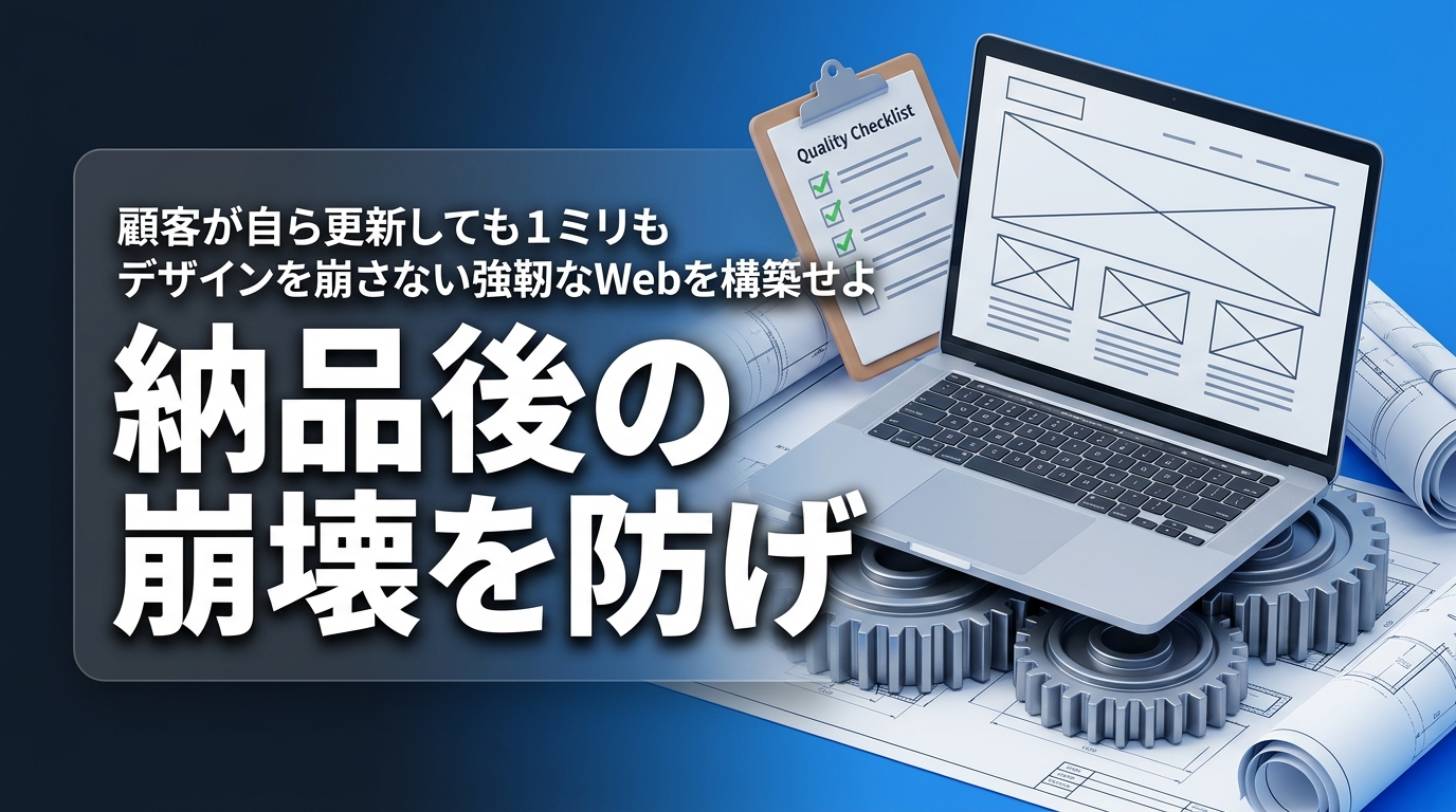 株式会社ウィズスタイルが提案する、Web制作 品質管理に関するイメージ写真バナー
