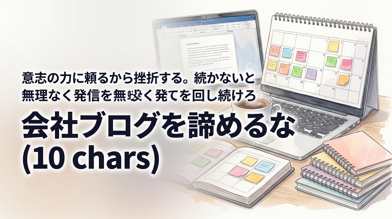 株式会社ウィズスタイルが提案する、ブログ 続かない 解決策に関するイメージ写真バナー