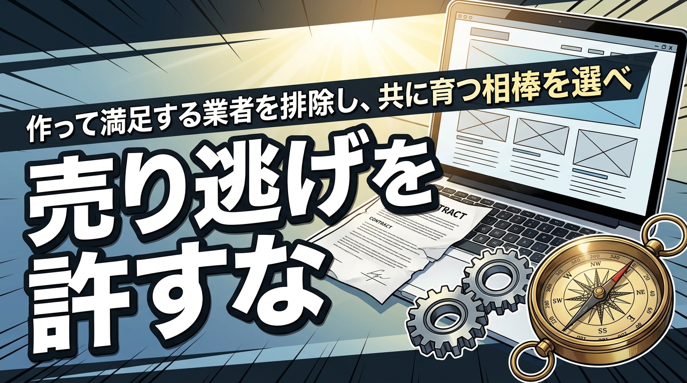 株式会社ウィズスタイルが提案する、ホームページ制作 売り逃げに関するイメージ写真バナー