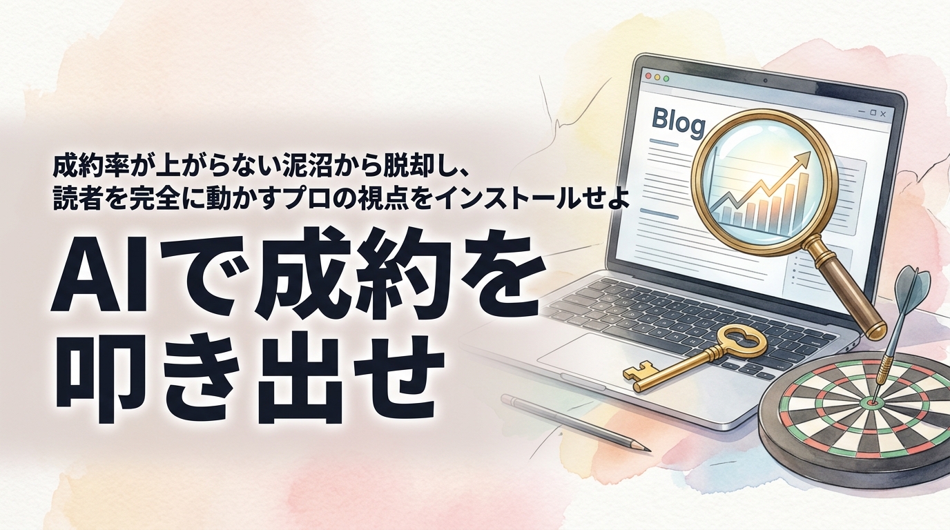 株式会社ウィズスタイルが提案する、AIブログ 運用 成約率に関するイメージ写真バナー