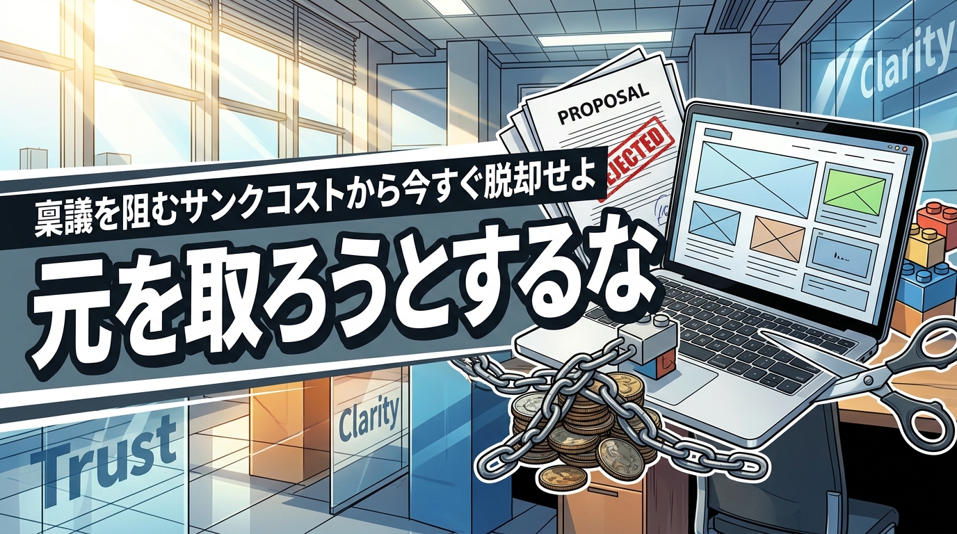 株式会社ウィズスタイルが提案する、Web制作 サンクコスト 稟議に関するイメージ写真バナー