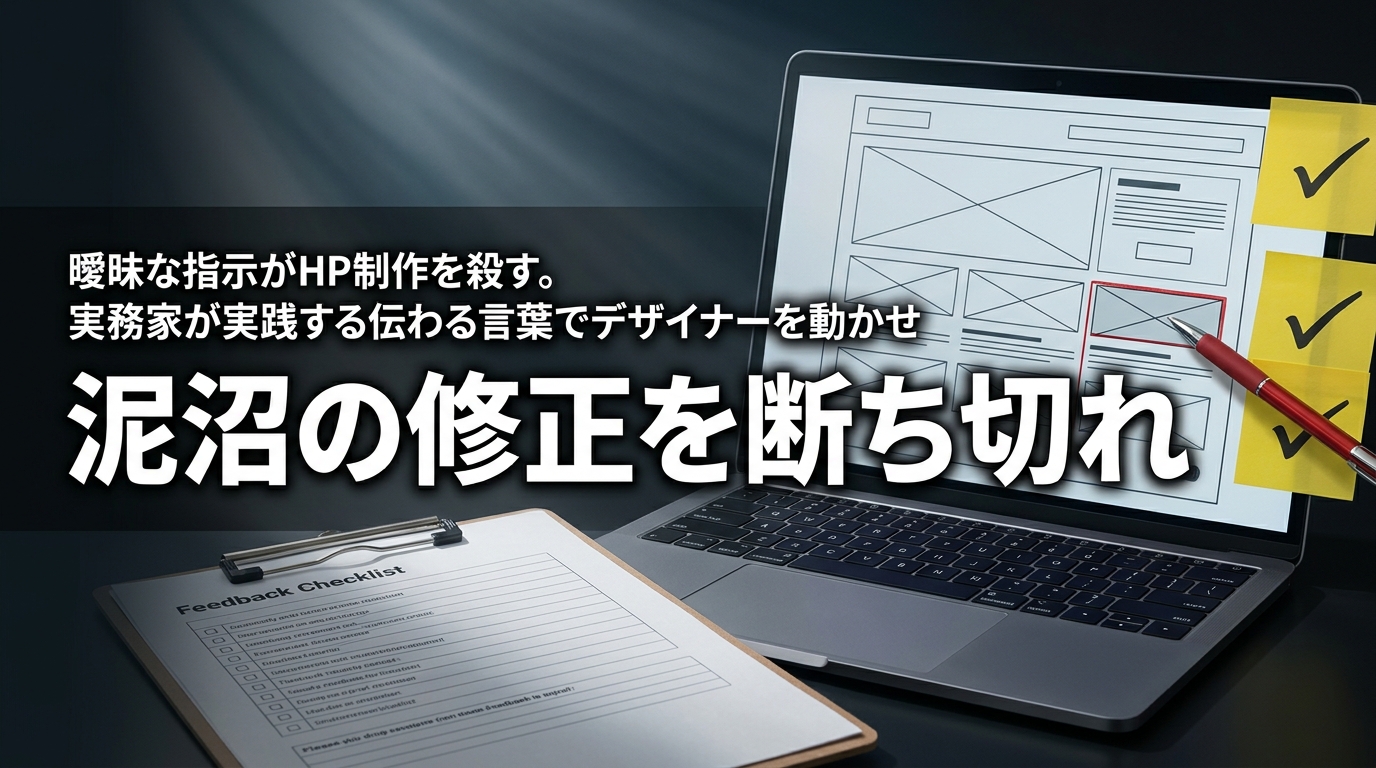 株式会社ウィズスタイルが提案する、ホームページ制作 デザイン 修正依頼に関するイメージ写真バナー