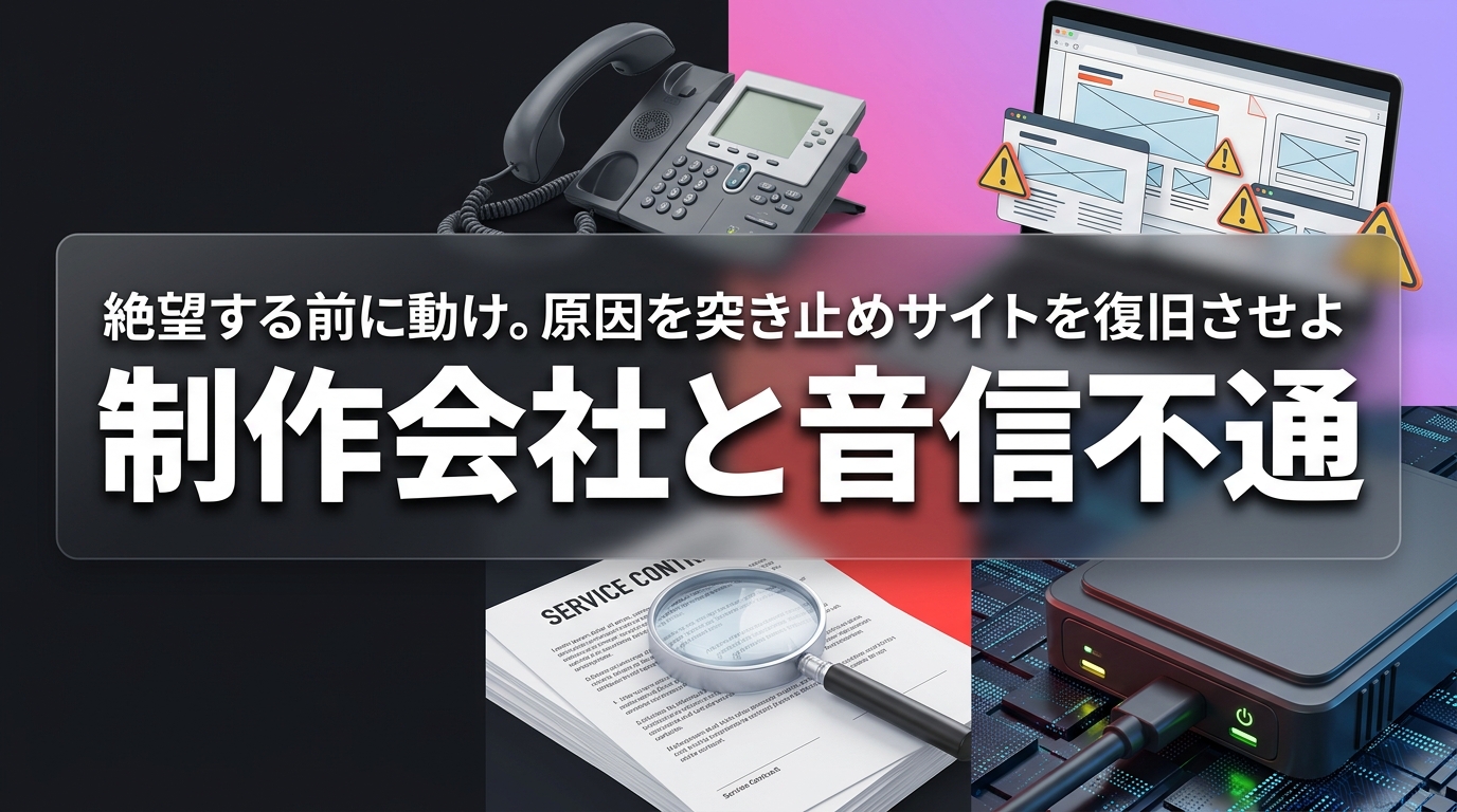 株式会社ウィズスタイルが提案する、ホームページ 制作会社 トラブル 調査に関するイメージ写真バナー