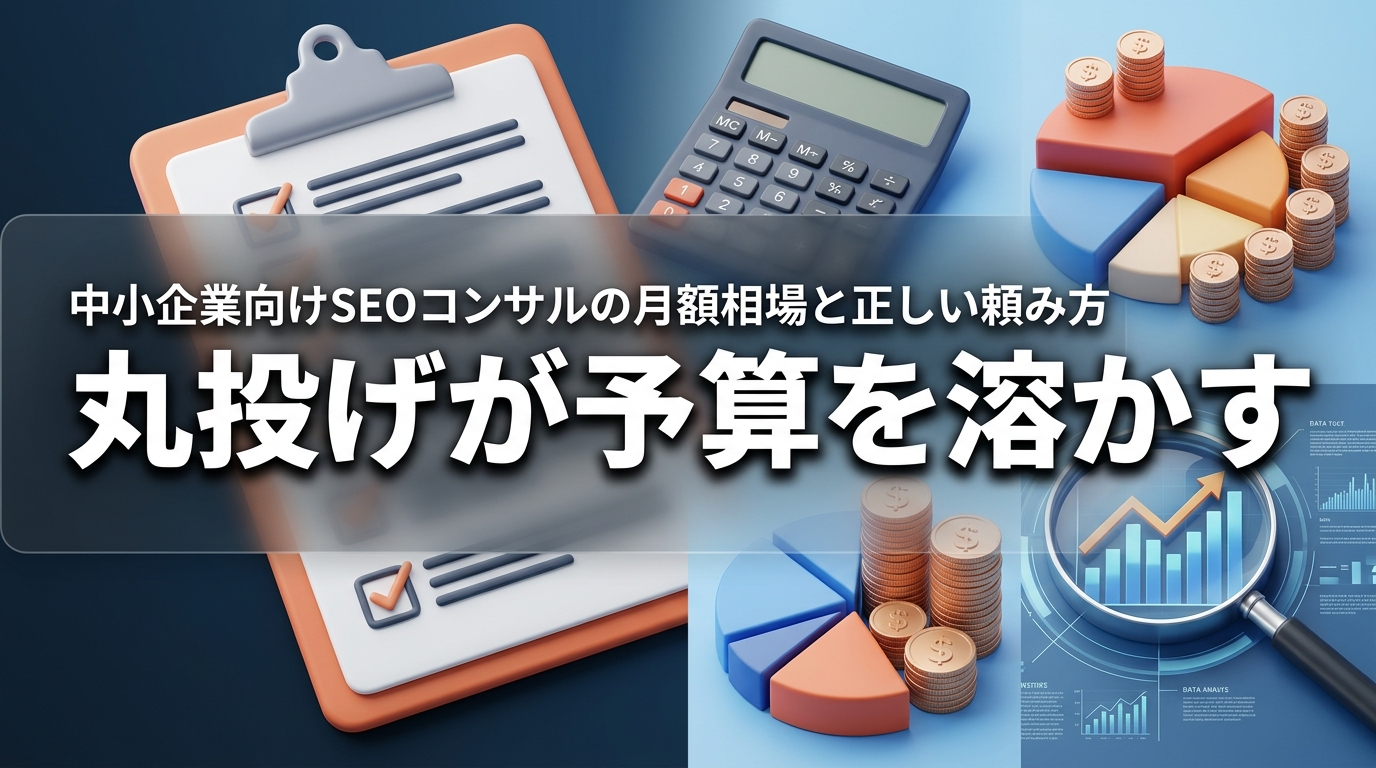 株式会社ウィズスタイルが提案する、SEOコンサル 月額 相場 中小企業に関するイメージ写真バナー