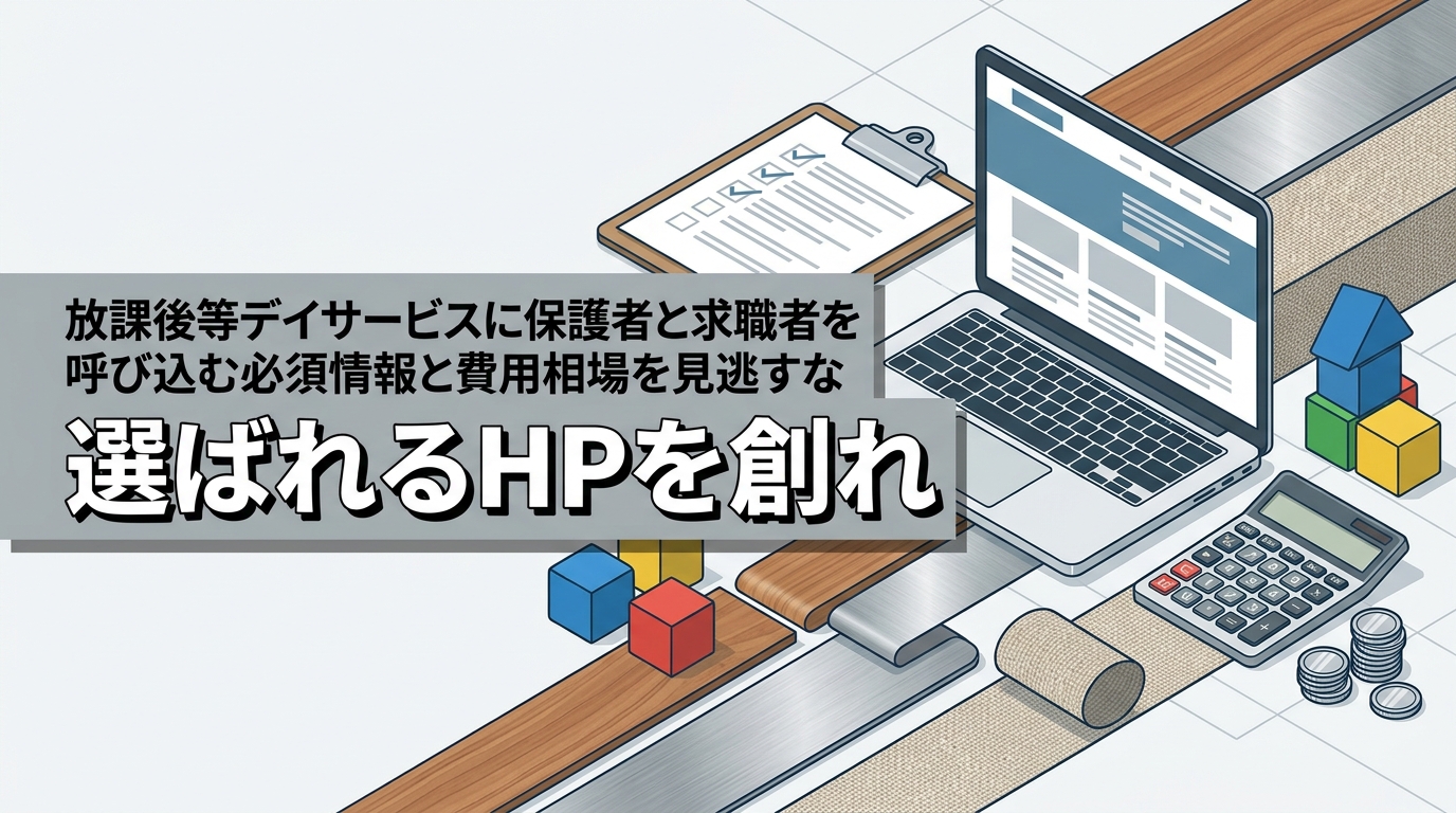 株式会社ウィズスタイルが提案する、放課後等デイサービス ホームページ制作に関するイメージ写真バナー
